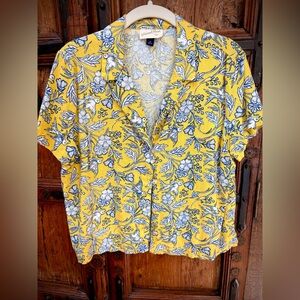 Universal Thread Yellow Floral Top